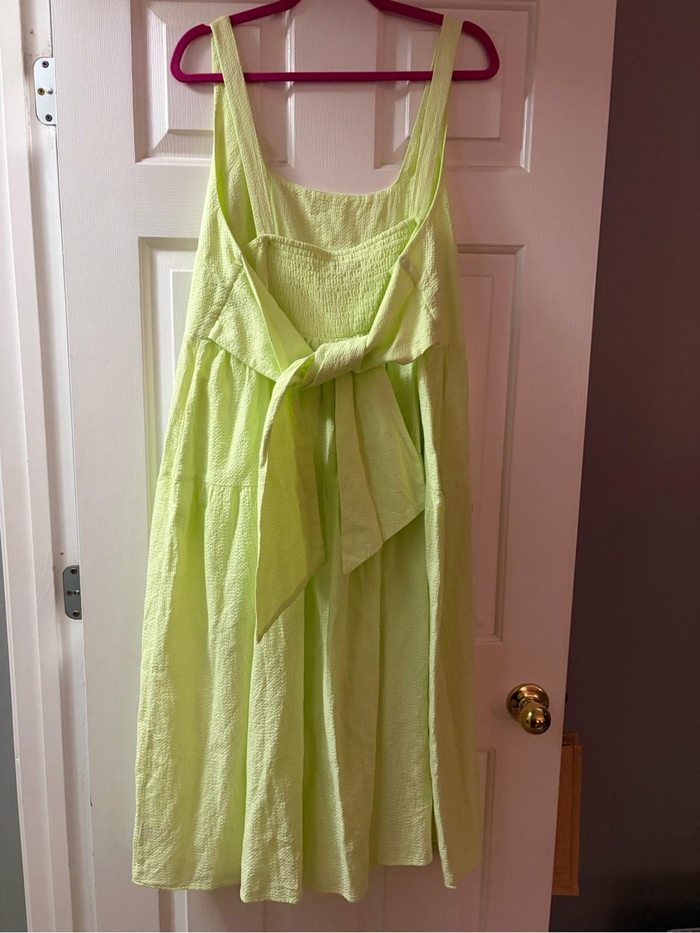 Ava & Viv Neon Lime Tiered Sundress - Picture 2 of 5